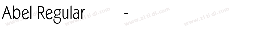 Abel Regular字体字体转换